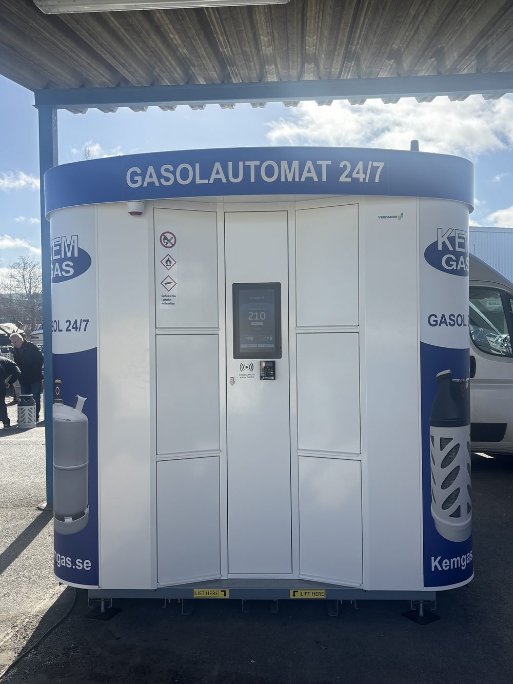 Gasolautomat sida
